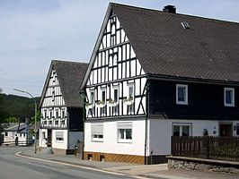 Vakwerkhuizen in Berghausen