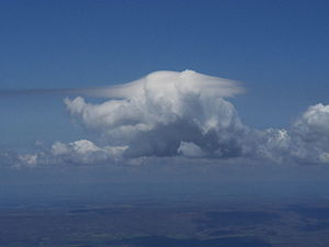 A cap (pileus) atop a congestus