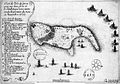 Image 16« Plan de l'isle de Gorée avec ses deux forts et le combat que nous avons rendu le premier du mois de novembre 1677 » (from History of Senegal)