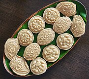 Sandesh is a popular paneer sweet dish.