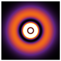 Hydrogen electron distribution density in (3,0,0)-state