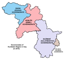 Sulaymaniyah Governorate within the Kurdistan Region[1]