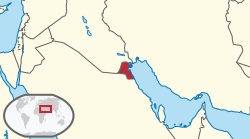 Location of Kuwait