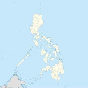 Map showing the location of Banaue Rice Terraces