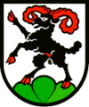 Widder im Wappen von Roggenburg BL