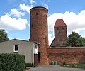 Medieval wall with shot tower