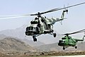 Afghaanse Mil Mi-17-transporthelikopters (2007).