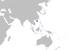 Mapa de distribución de A. macrostomus.