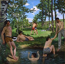 Frédéric Bazille, Letnia scena, 1869