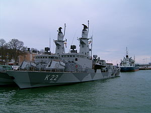 HMS Gävle och HMS Sundsvall i Visby, 18 mars 2006.