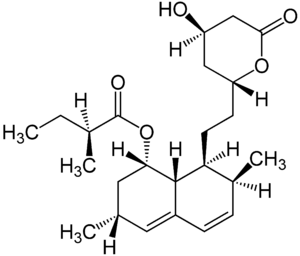 Struktur von Lovastatin