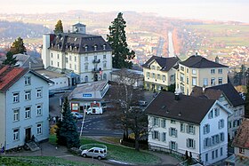 das Zentrum von Walzenhausen Dorf