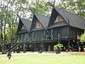 Image 73A group of Kalae houses, traditional northern Thai house located at Thawan Duchanee's house in Chiang Rai. (from Culture of Thailand)