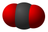 kalotový model molekuly CO2