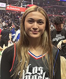 Casey Phair at LA Clippers game in January 2024