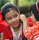 Children in Tripura prepare for a traditional dance.