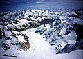 Vista sul ghiacciaio del Finsteraar, dalla sommità.