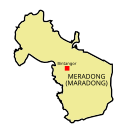 Map of Meradong District, Sarawak 砂拉越州马拉端县地图