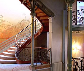 Hôtel Tassel, Brussels, Belgium, by Victor Horta, 1894[225]