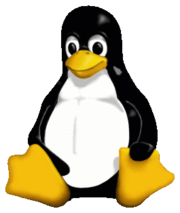 Tux, a cartoon penguin frequently featured sitting, is the official Linux mascot.