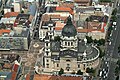 Aerial photograph of the Basilica