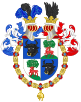 Coat of arms of Paul von Hindenburg as knight of the Spanish branch of the Order of the Golden Fleece