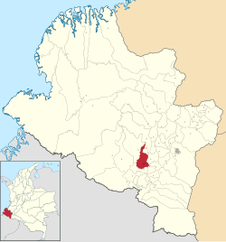 Location of the municipality and town of Tuquerres in the Nariño Department of Colombia.