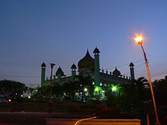 Kuching Mosque at dusk