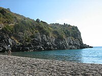 Lentiscellas strand i Marina di Camerota