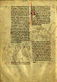 Page of Bernard's chronicle (Ms.486 Bib.de Catalunya, Barcelona)