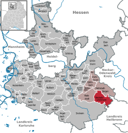 Neckarbischofsheim - Localizazion