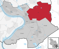 Lage des Stadtteils Eil im Stadtbezirk 7