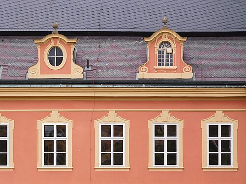 Southern facade of Dobříš chateau