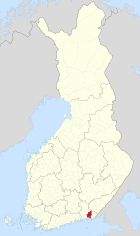 Lage von Hamina in Finnland