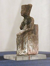 Beeldje, mogelijk van Cheops, uit Abydos Egyptisch Museum