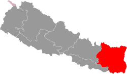 Location of Koshi Province in Nepal