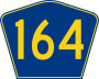 Highway 164 marker