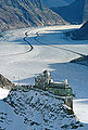 The Sphinx observatory on the Jungfraujoch above the Aletsch Glacier, Switzerland