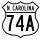 U.S. Highway 74A marker