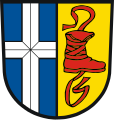 Bundschuh im Wappen des Landkreises Bruchsal,