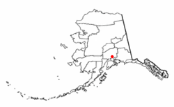 Location of Palmer, Alaska