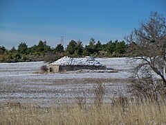 Jas (bergerie) à double toiture sur la commune de Ferrassières.