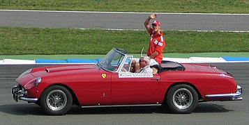 Michael Schumacher i 250 GT Cabriolet