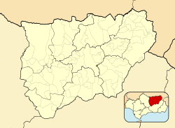 Santo Tomé, Spain is located in Province of Jaén (Spain)