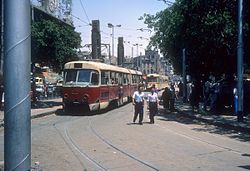 Tatra K5 v Káhiře v roce 1977