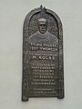 Gedenktafel für Pater Maximilian Kolbe am Franziskanerkloster in Krakau