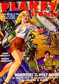 Couverture de Planet stories réalisée par Graham Ingels en 1944.