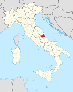 Provincia di Teramo – Localizzazione