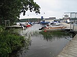 Ålstenshamnen nedanför Ålstensparken nära Grönvik.