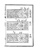 Song Dynasty ruyi-decorations on beams guide from the Yingzao Fashi.